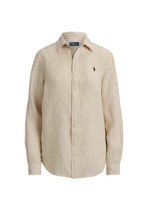 Polo Ralph Lauren Classic fit striped linen shirt - Neutrals