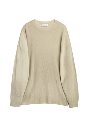 OUR LEGACY distressed wool sweater - Neutrals