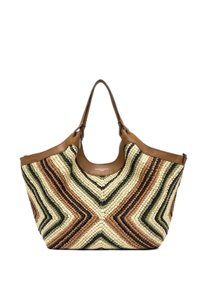 GIANNI CHIARINI Dua woven shoulder bag - Neutrals