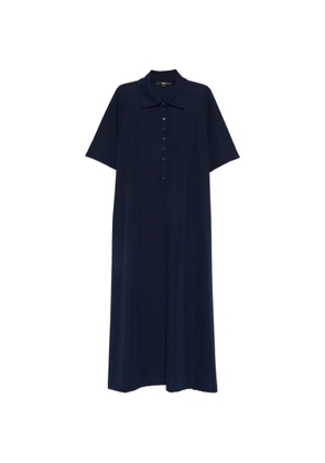 Seventy buttoned maxi shirt dress - Blue