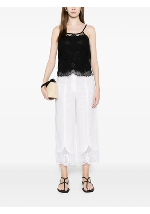TWINSET lace trousers - White