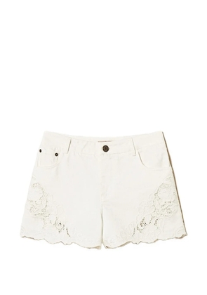 TWINSET lace-detail shorts - White