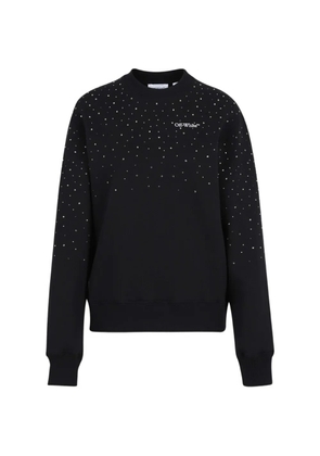 Off-White embellished round-neck sweatshirt - Black