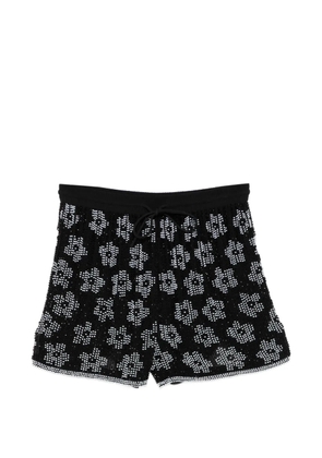 Ashish floral sequin shorts - Black