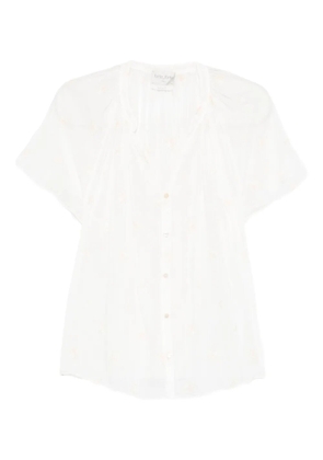 Forte Forte buttoned floral shirt - White
