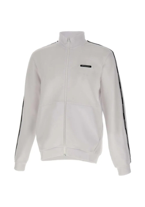 Ea7 Emporio Armani logo-detail full-zip sweatshirt - White