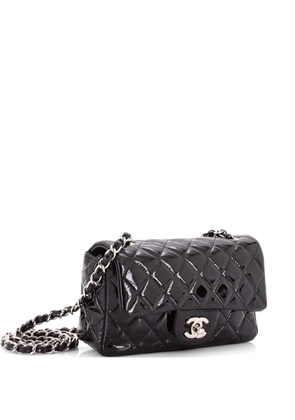 CHANEL Pre-Owned Classic Single Flap Bag Quilted Patent Mini crossbody bag - Black