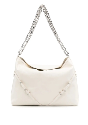 Givenchy medium Voyou leather shoulder bag - White