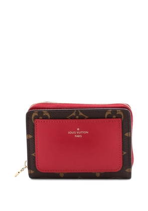 Louis Vuitton Pre-Owned Lou Wallet Monogram Canvas with Leather small wallets - Red