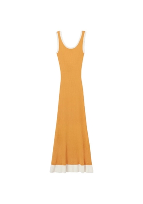 Claudie Pierlot scalloped knitted dress - Orange
