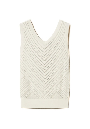 TWINSET pointelle-knit top - White