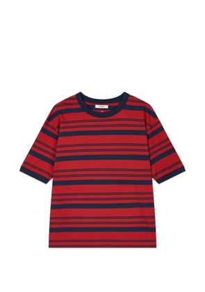 TOMBOY striped short-sleeve T-shirt - Red