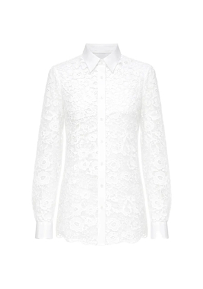 Vivetta floral corded-lace shirt - White