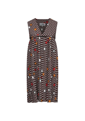 MM6 Maison Margiela V-neck floral-print mini dress - Red