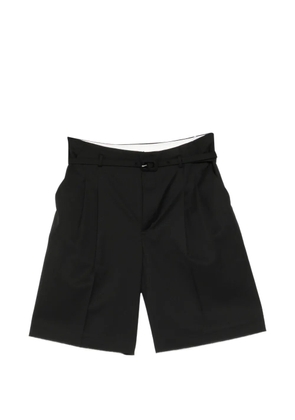 LESS belted tailored shorts - Black