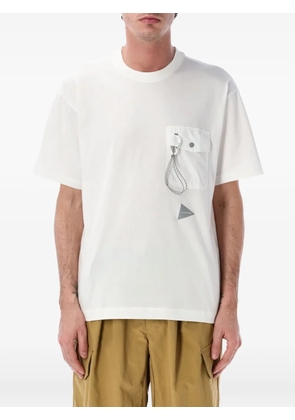 and Wander flap-pocket T-shirt - White