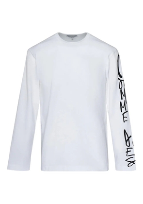 Comme Des Garçons Holiday long-sleeve logo T-shirt - White