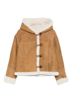IRO hooded buttoned coat - Brown