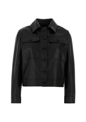Santoro buttoned leather jacket - Black