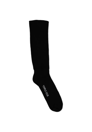 Rick Owens Calzini In Maglia mid calf knitted socks - Black