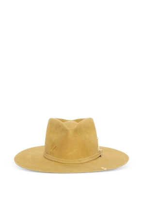 Nick Fouquet Eye of Ra embellished felt hat - Yellow