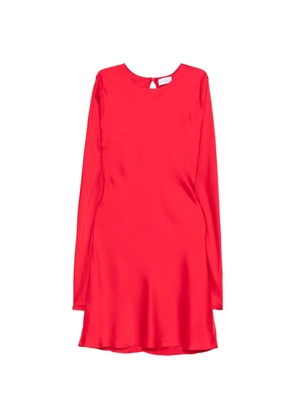 SILKYLICIOUS long-sleeve short dress - Red
