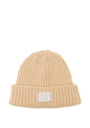 Undercover logo-patch beanie hat - Yellow