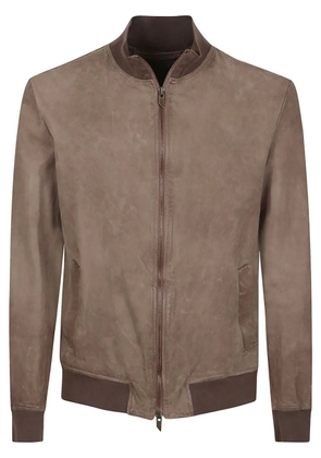Salvatore Santoro suede bomber jacket - Brown