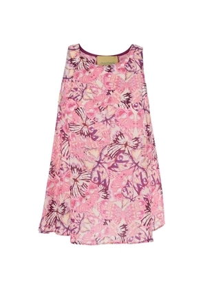 Momoni floral print top - Pink