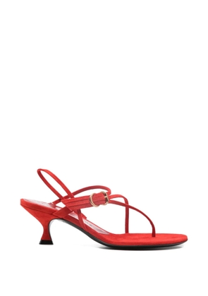 HERBERT LEVINE Starry Eyed buckle-detail heeled sandals - Red