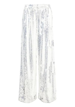 ROTATE BIRGER CHRISTENSEN mid-waist wide-leg trousers - White