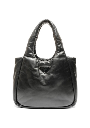 Prada Pre-Owned 2010s triangle-logo padded handbag - Black