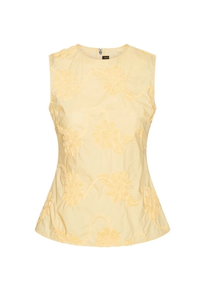 ROTATE BIRGER CHRISTENSEN flower sleeveless top - Yellow