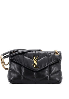 Saint Laurent Pre-Owned Loulou Puffer Shoulder Bag Quilted Leather Small crossbody bag - Black
