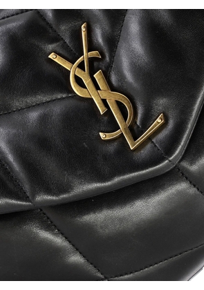 Saint Laurent Pre-Owned Loulou Puffer Shoulder Bag Quilted Leather Small crossbody bag - Black