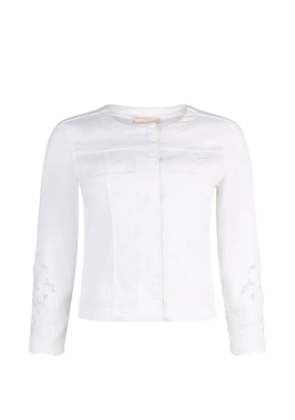 LIU JO appliqué jacket - White