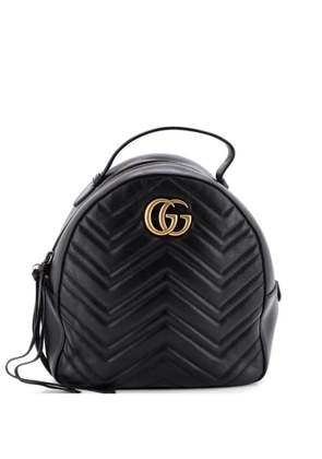 Gucci Pre-Owned GG Marmont Matelasse Leather Small backpack - Black