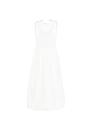 Eleh scoop-neck midi dress - White