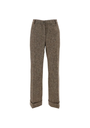 Alberto Biani Charlie Gab textured trousers - Brown