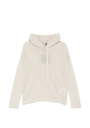 'S Max Mara Farea knitted hoodie - Neutrals