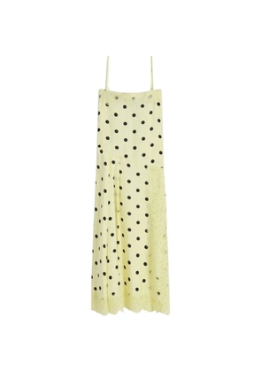 Sportmax polka-dot lace dress - Yellow