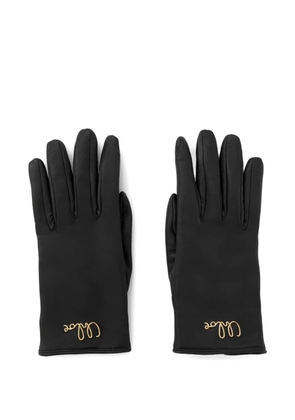 Chloé Iconic logo lambskin gloves - Black