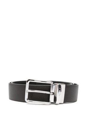 Canali grained buckle belt - Brown