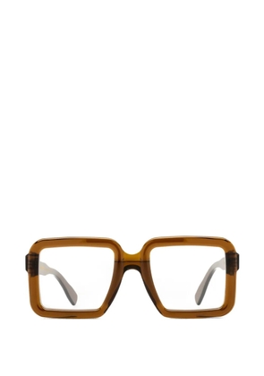 AUDE HEROUARD Henriette square-frame glasses - Brown