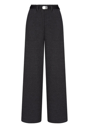 TOMBOY belted french-terry trousers - Black