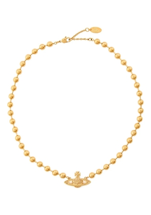 Vivienne Westwood Thames mini bas-relief ball-chain necklace - Gold