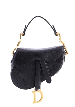 Christian Dior Pre-Owned Saddle Handbag Leather Micro satchel - Black
