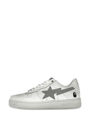 A BATHING APE® star camouflage sneakers - White