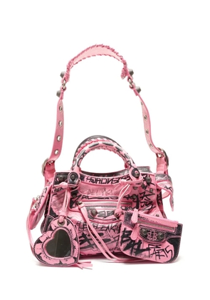 Balenciaga Pre-Owned 2020s Neo Cagole graffiti tote bag - Pink