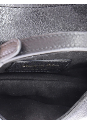 Christian Dior Pre-Owned Saddle Handbag Leather Micro satchel - Black